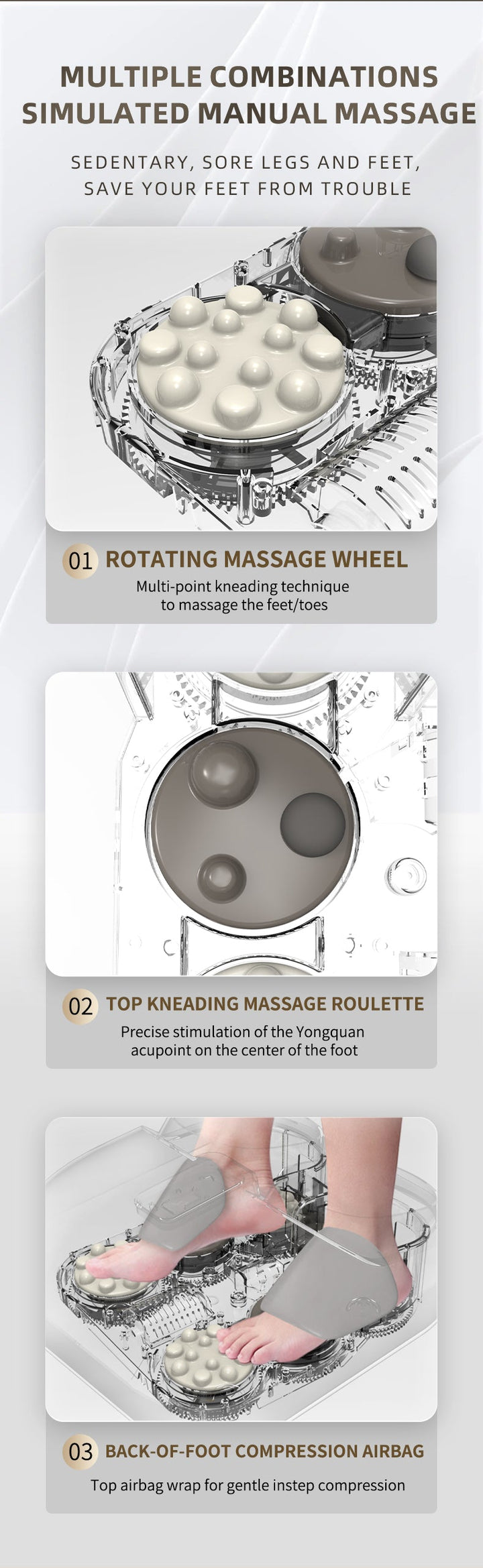 FootEase – Deep Kneading Foot Massager