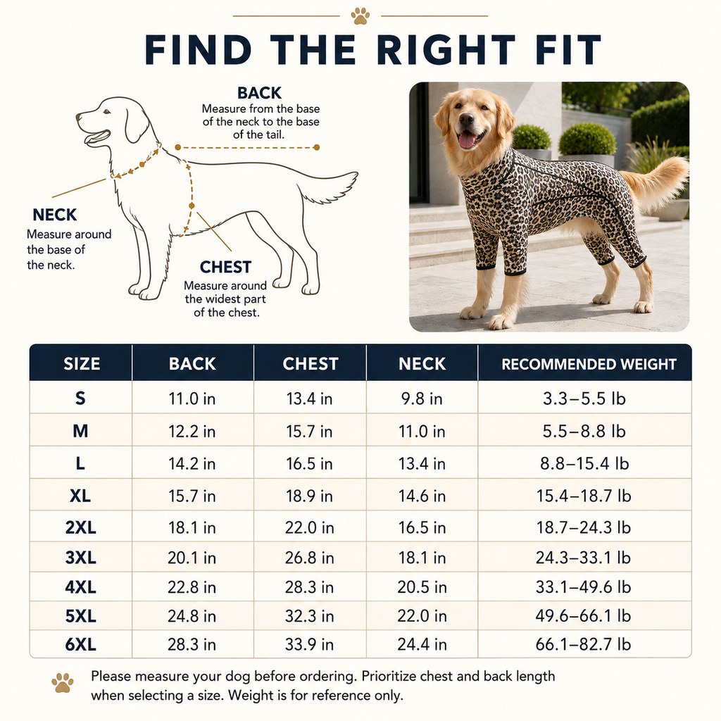 Four-Leg Full-Body Dog Jumpsuit for Home & Outdoor Wear