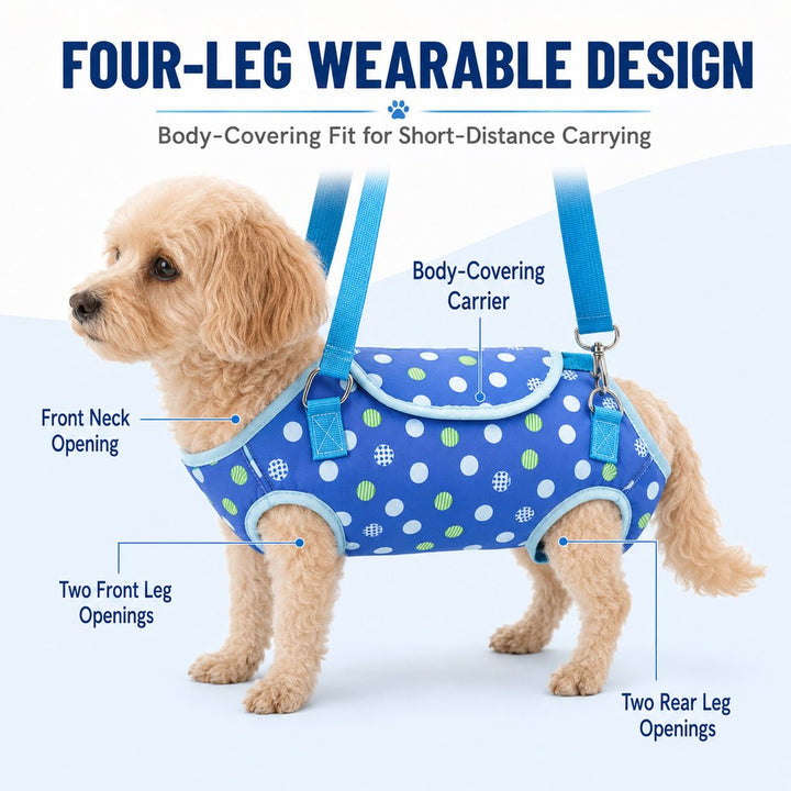 Wearable Pet Carrier Harness for Small Dogs & Cats