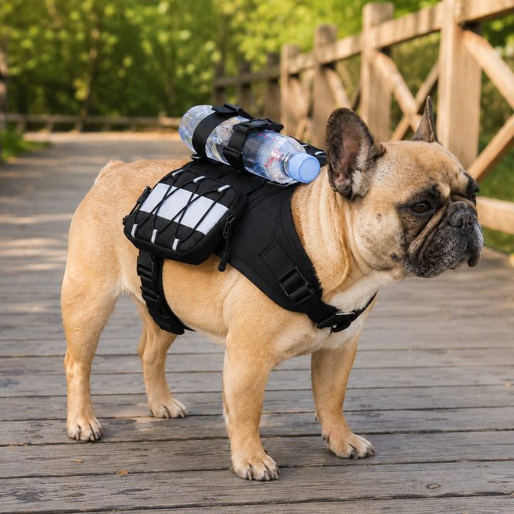 Frenchie Tactical Dog Vest Backpack for Daily Walks