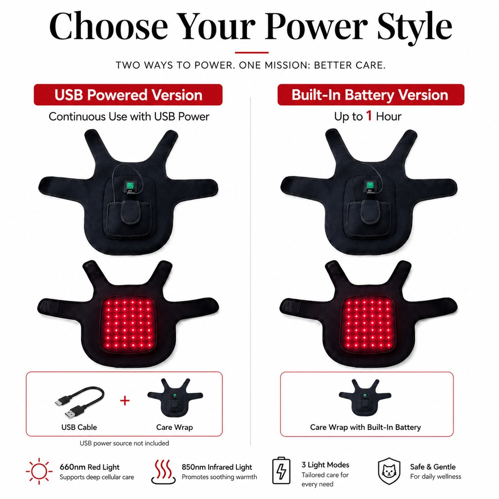 FrenchieGlow Red Light Comfort Vest for French Bulldogs