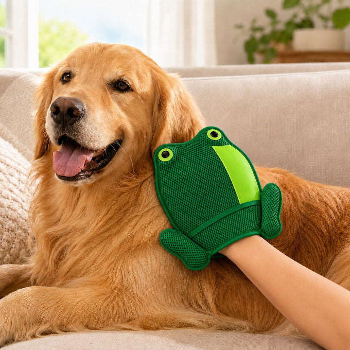Froggy Pet Hair Removal Grooming Mitt for Cats & Dogs
