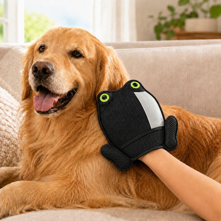Froggy Pet Hair Removal Grooming Mitt for Cats & Dogs