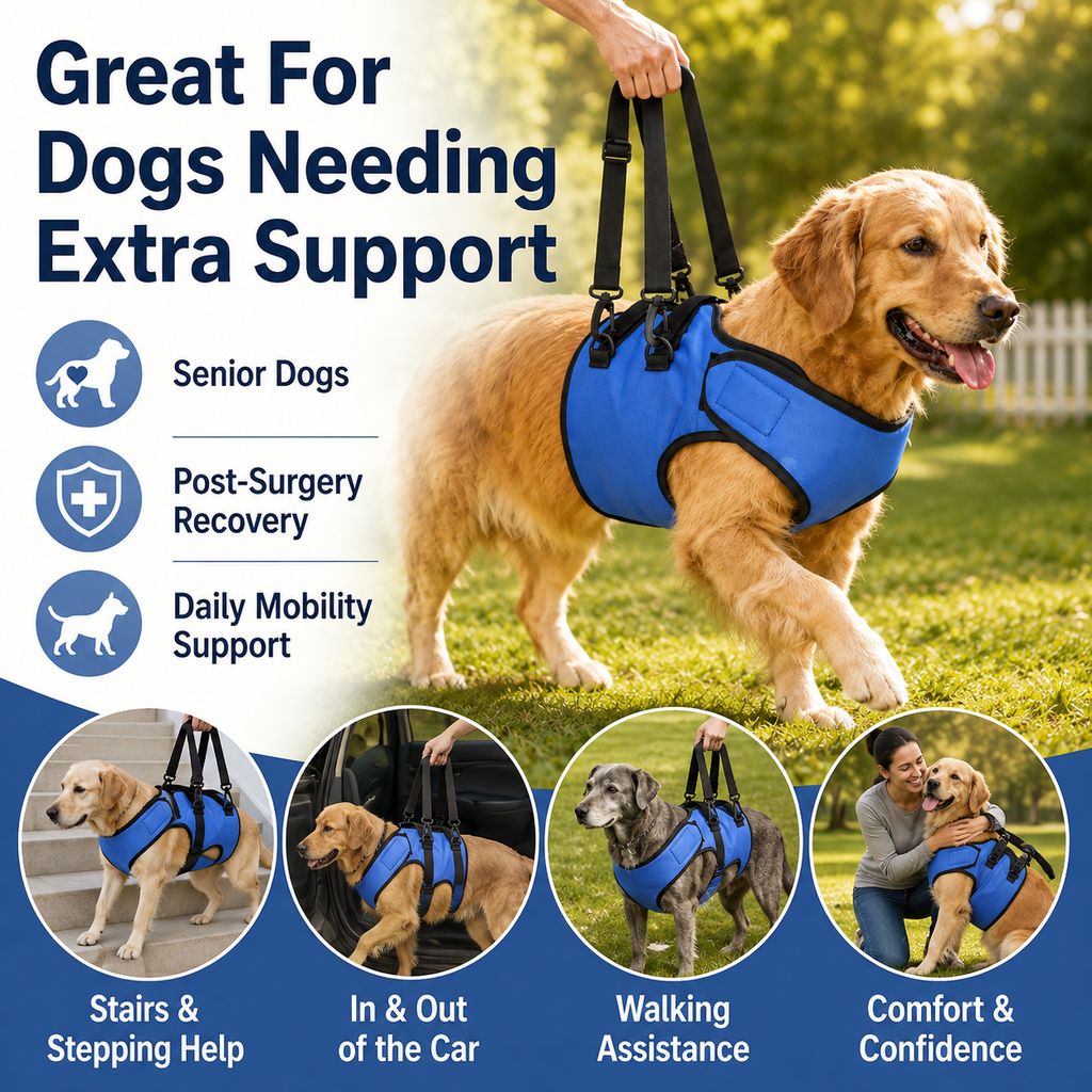 Front Leg Support Harness for Senior Dogs | Mobility Lift Aid for Walking, Stairs & Car Rides
