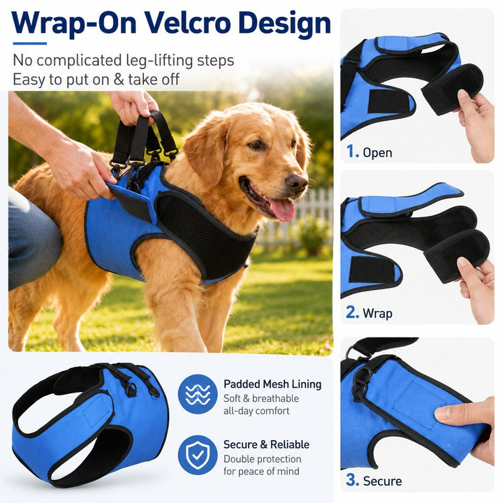 Front Leg Support Harness for Senior Dogs | Mobility Lift Aid for Walking, Stairs & Car Rides