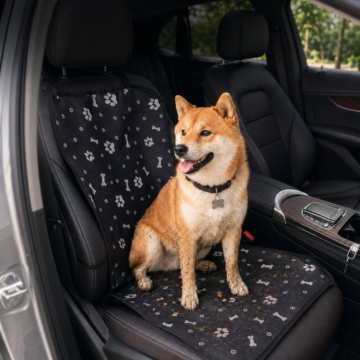Front Seat Pet Car Cover for Dogs | Waterproof Seat Protector for Mud, Fur & Scratches