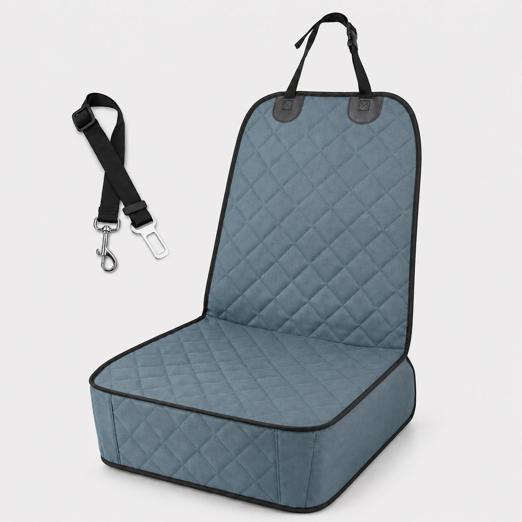 Front Seat Pet Car Seat Cover with Seat Belt Tether | Passenger Seat Protector