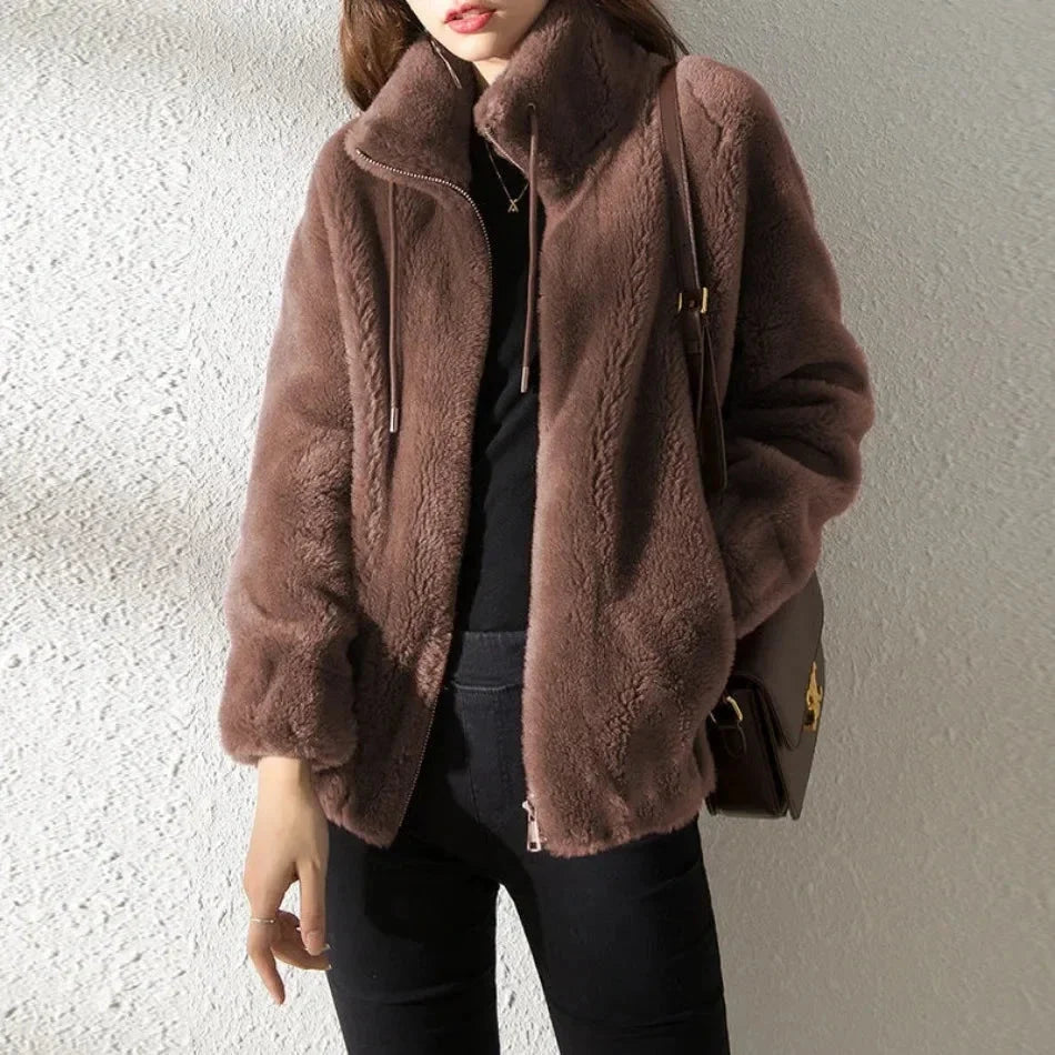 Women's Zip-Through Fleece-Lined Jacket for Cold Weather, image 11