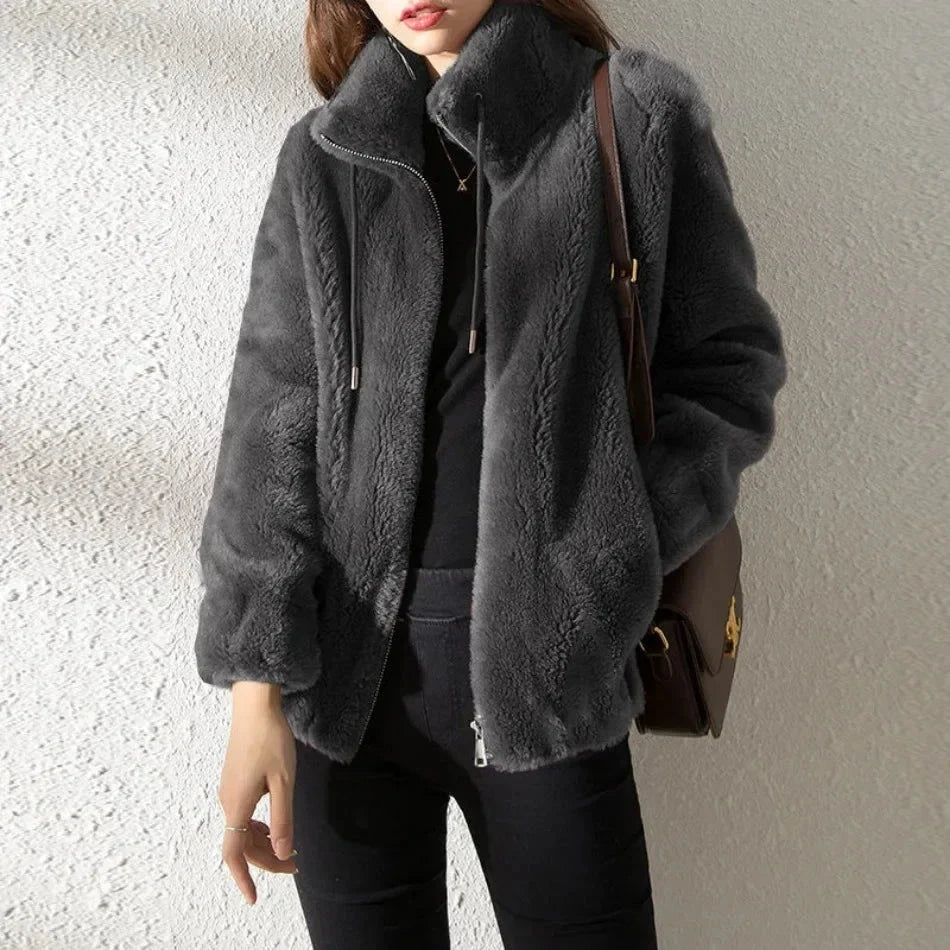Women's Zip-Through Fleece-Lined Jacket for Cold Weather, image 7