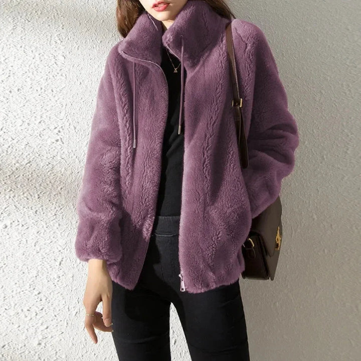 Women's Zip-Through Fleece-Lined Jacket for Cold Weather, image 8