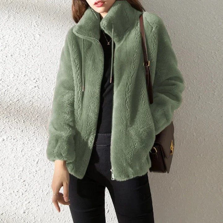 Women's Zip-Through Fleece-Lined Jacket for Cold Weather, image 4