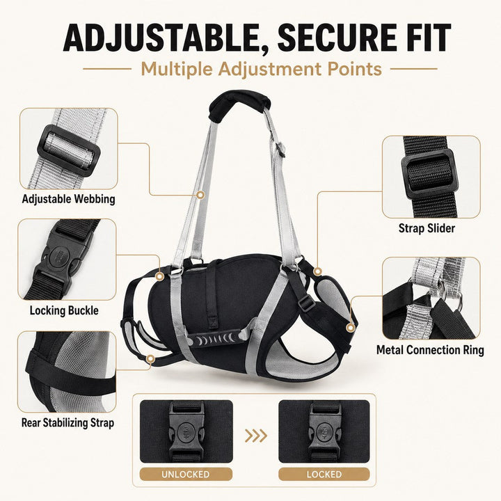 Full-Body Dog Lift Support Harness for Large Senior Dogs | Easier Stairs, Standing & Car Entry