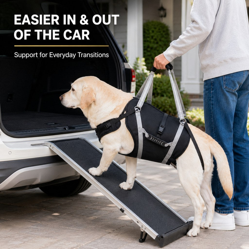 Full-Body Dog Lift Support Harness for Large Senior Dogs | Easier Stairs, Standing & Car Entry