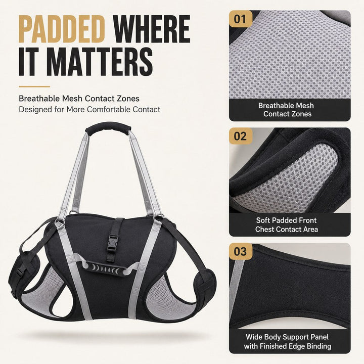 Full-Body Dog Lift Support Harness for Large Senior Dogs | Easier Stairs, Standing & Car Entry