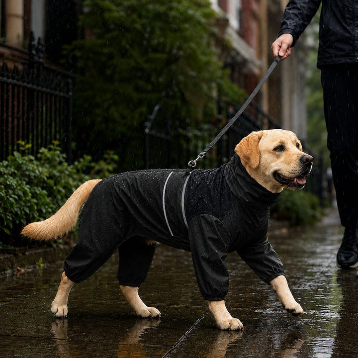 Full-Body Waterproof Dog Rain Suit for Muddy Walks | Keeps Belly & Legs Cleaner