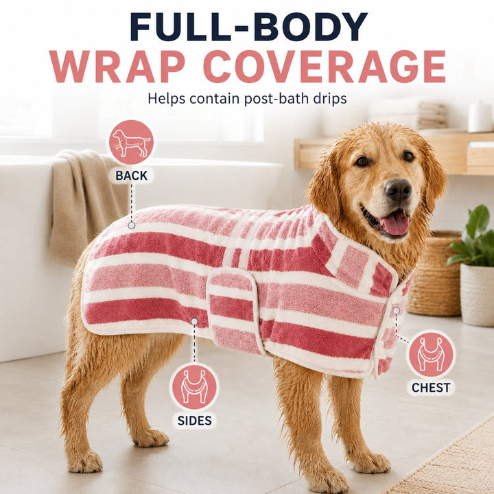 Wearable Microfiber Dog Drying Towel