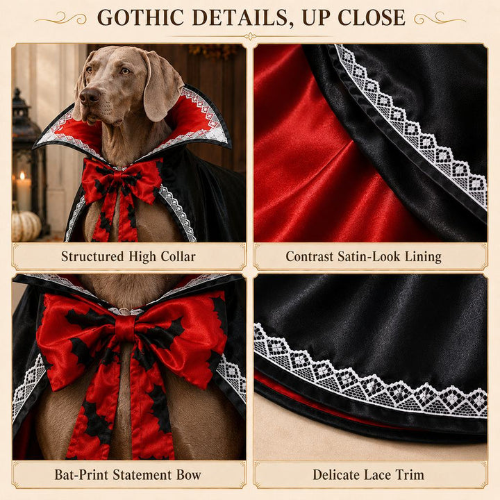 Halloween Vampire Dog Cape Costume