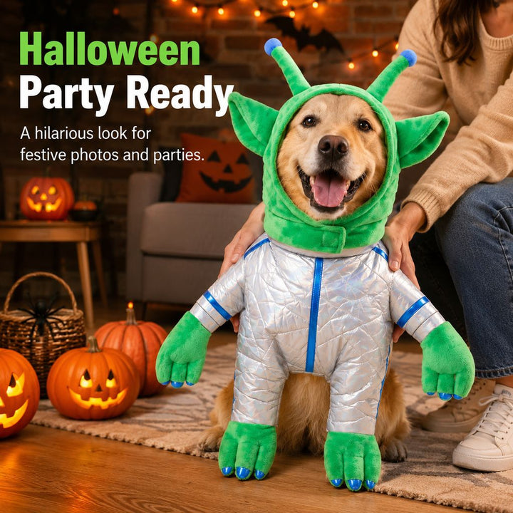 Green Alien Pet Costume for Dogs & Cats