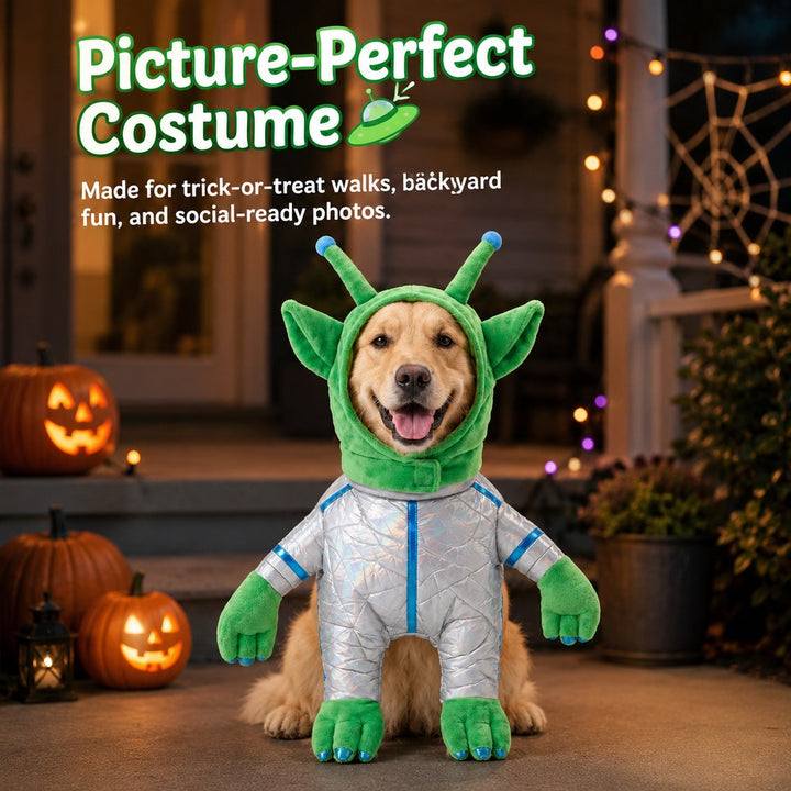 Green Alien Pet Costume for Dogs & Cats