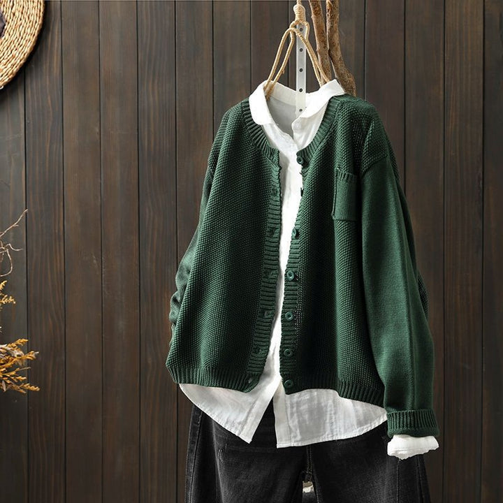 Women's Classic Button-Front Casual Cardigan