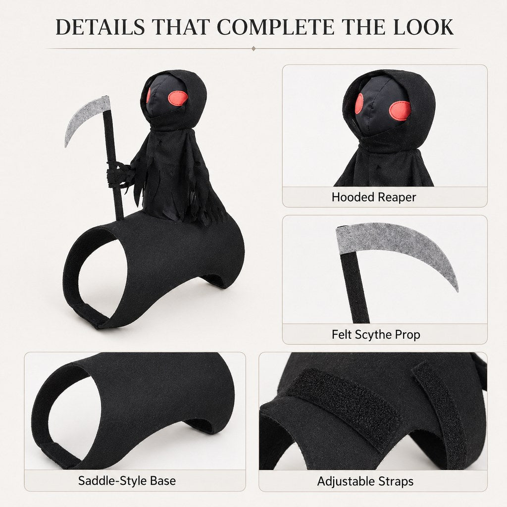 Grim Reaper Rider Pet Costume