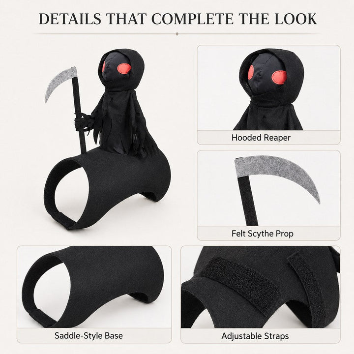 Grim Reaper Rider Pet Costume