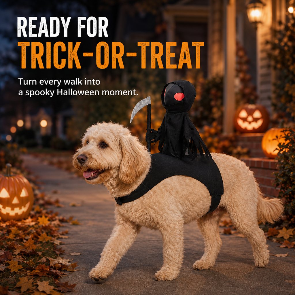 Grim Reaper Rider Pet Costume