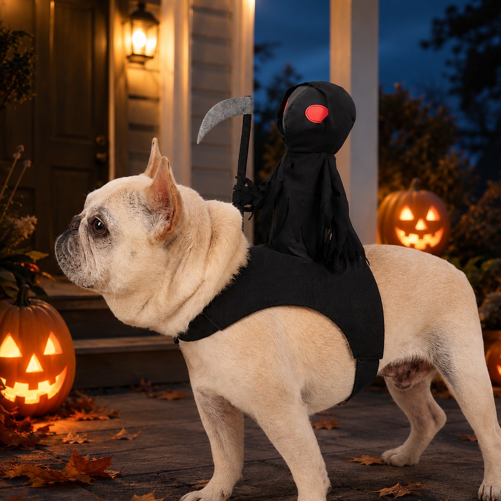 Grim Reaper Rider Pet Costume