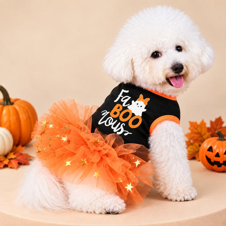 Halloween Dog Tutu Dress for Parties & Photos | Soft Lightweight Costume for Small Dogs