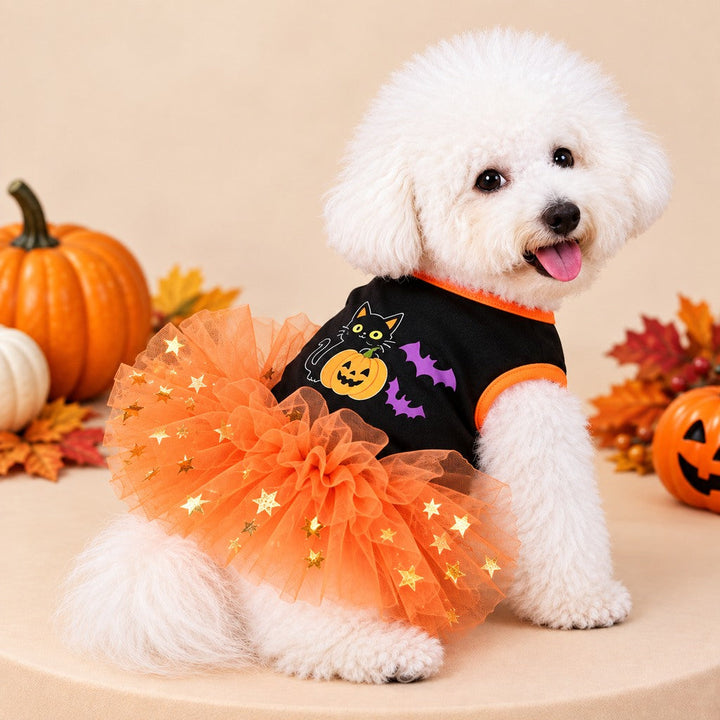 Halloween Dog Tutu Dress for Parties & Photos | Soft Lightweight Costume for Small Dogs