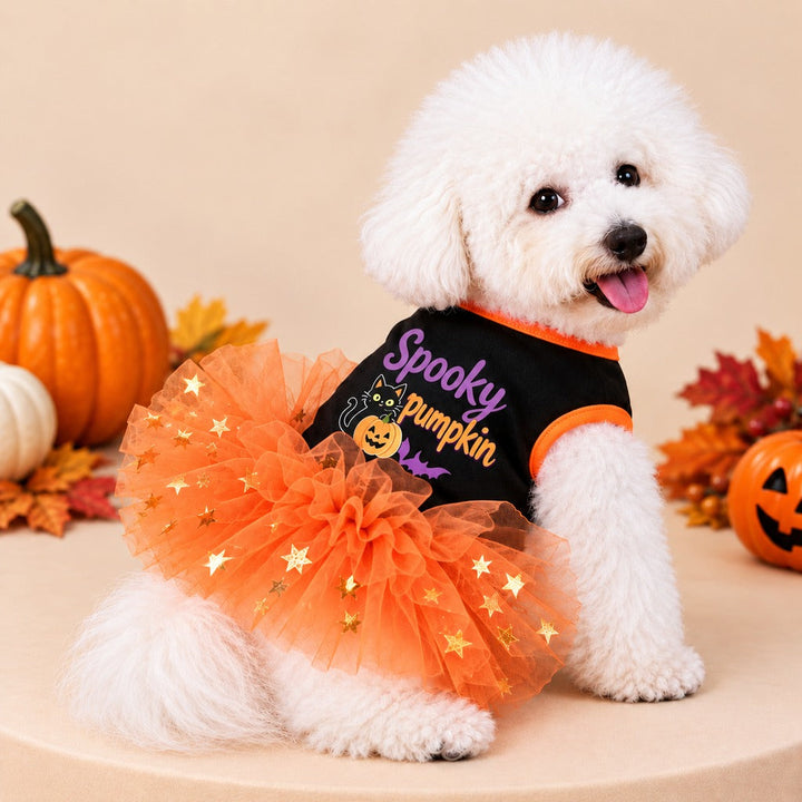 Halloween Dog Tutu Dress for Parties & Photos | Soft Lightweight Costume for Small Dogs