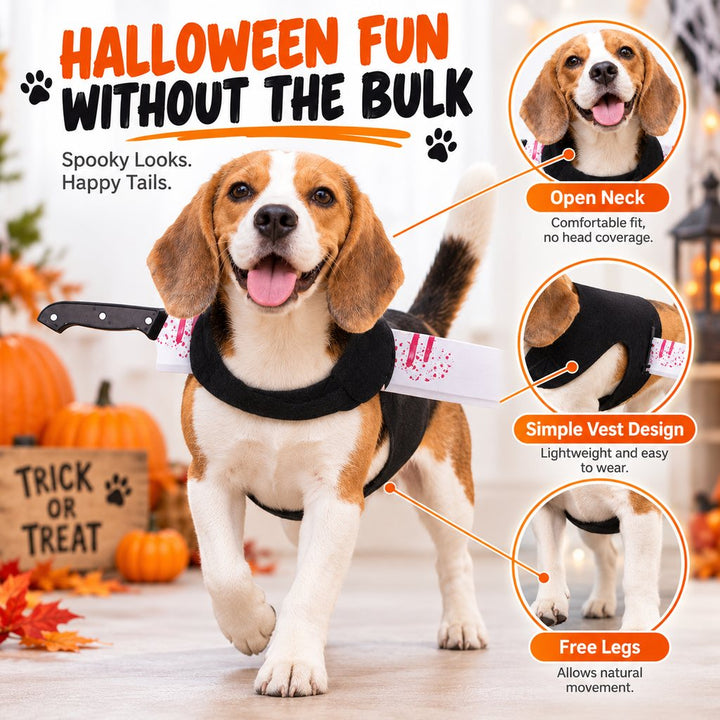 Halloween Horror Prop Dog Costume Harness