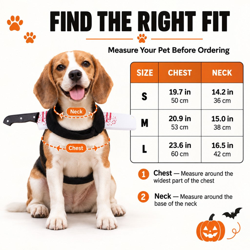 Halloween Horror Prop Dog Costume Harness