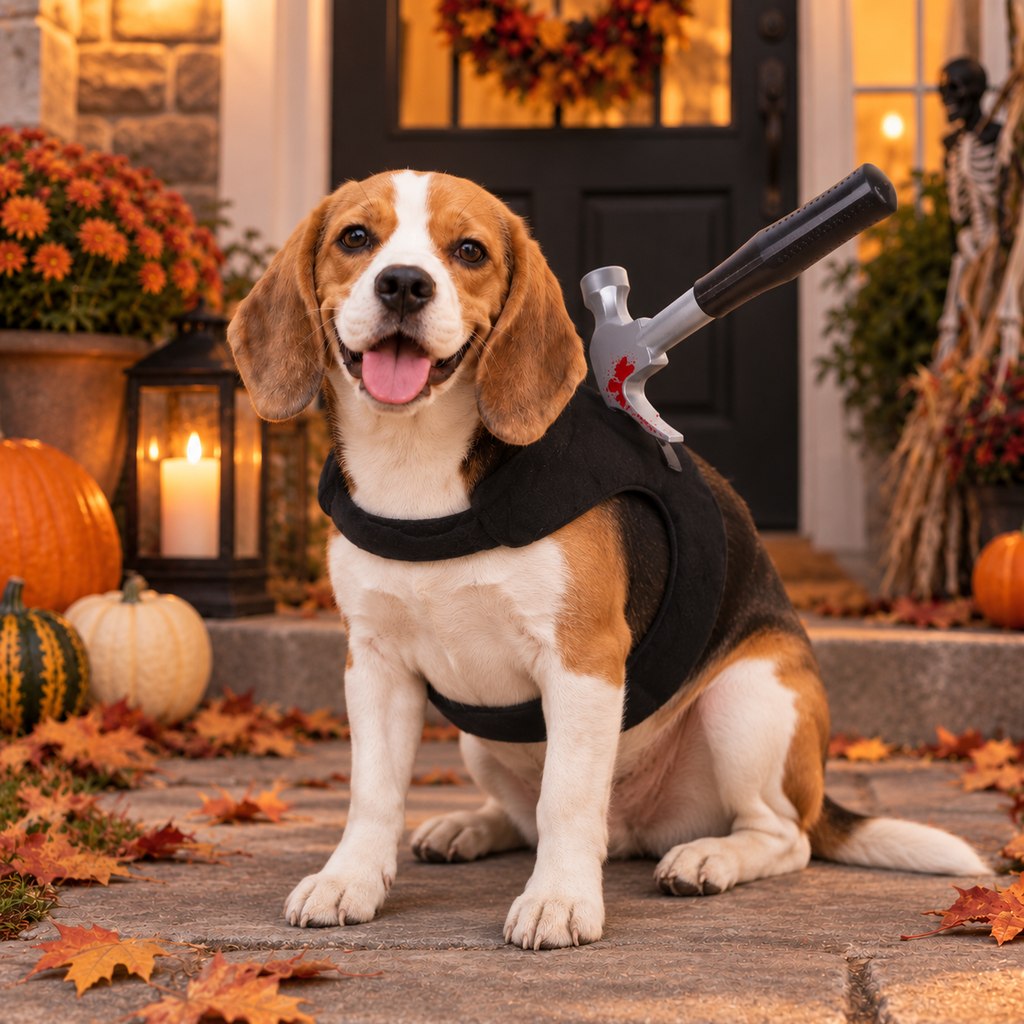 Halloween Horror Prop Dog Costume Harness