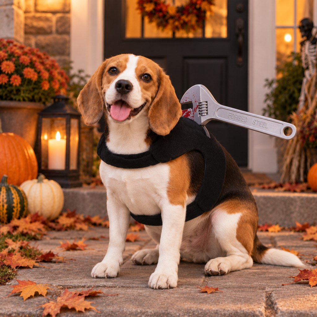 Halloween Horror Prop Dog Costume Harness