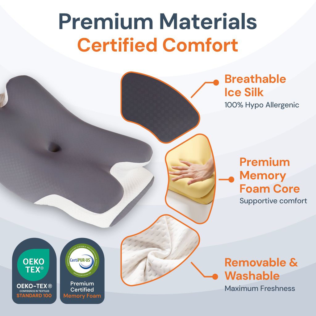 Halo Cervical Pillow - Ice Silk Cover