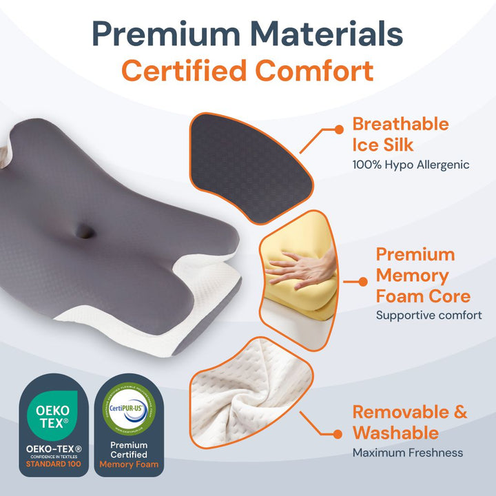 Halo Cervical Pillow - Ice Silk Cover