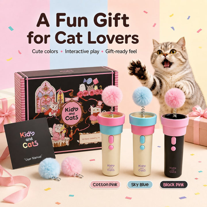 One-Click Electric Cat Teaser Launcher for Indoor Cats