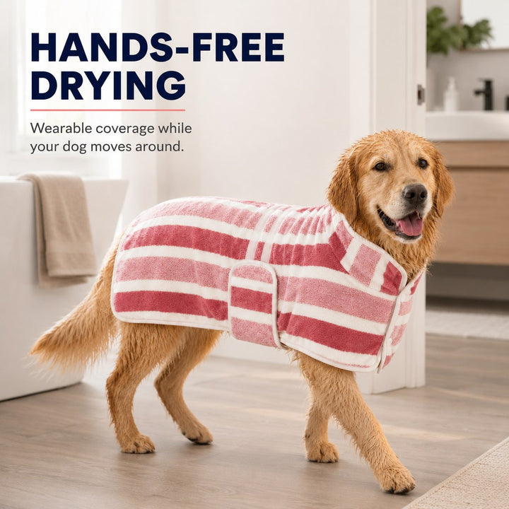 Wearable Microfiber Dog Drying Towel