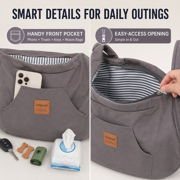 Hands-Free Front Pet Carrier for Small Dogs & Cats