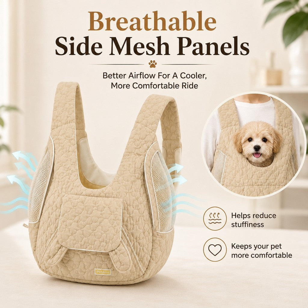 Hands-Free Front Pet Carrier Backpack for Small Dogs & Cats