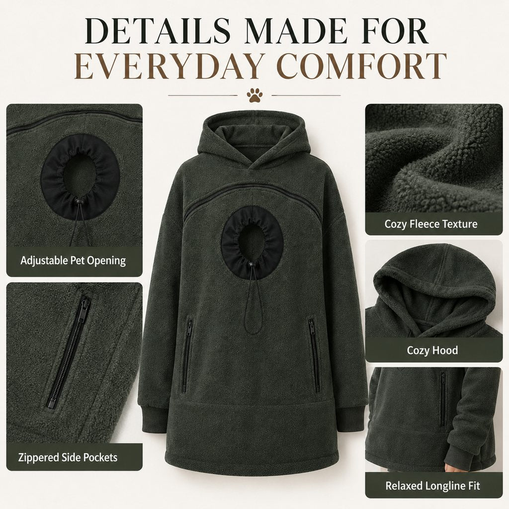 Hands-Free Pet Carrier Hoodie