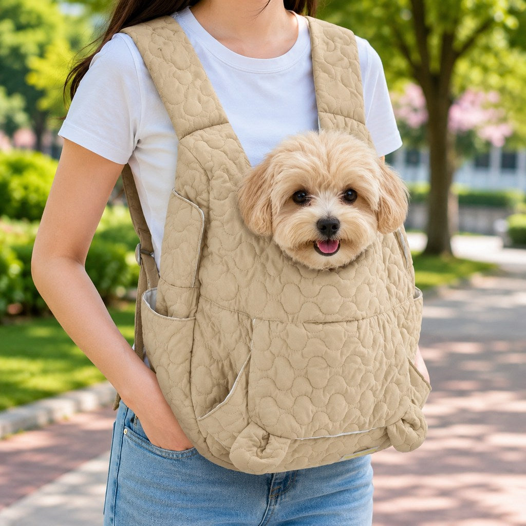 Hands-Free Front Pet Carrier Backpack for Small Dogs & Cats