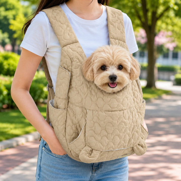 Hands-Free Front Pet Carrier Backpack for Small Dogs & Cats