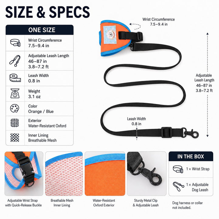 Hands-Free Wrist Dog Leash for Daily Walks