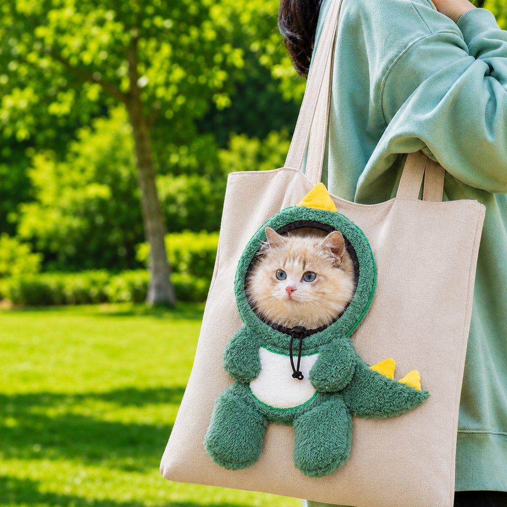 Head-Out Cat Carrier Tote for Walks & Vet Visits