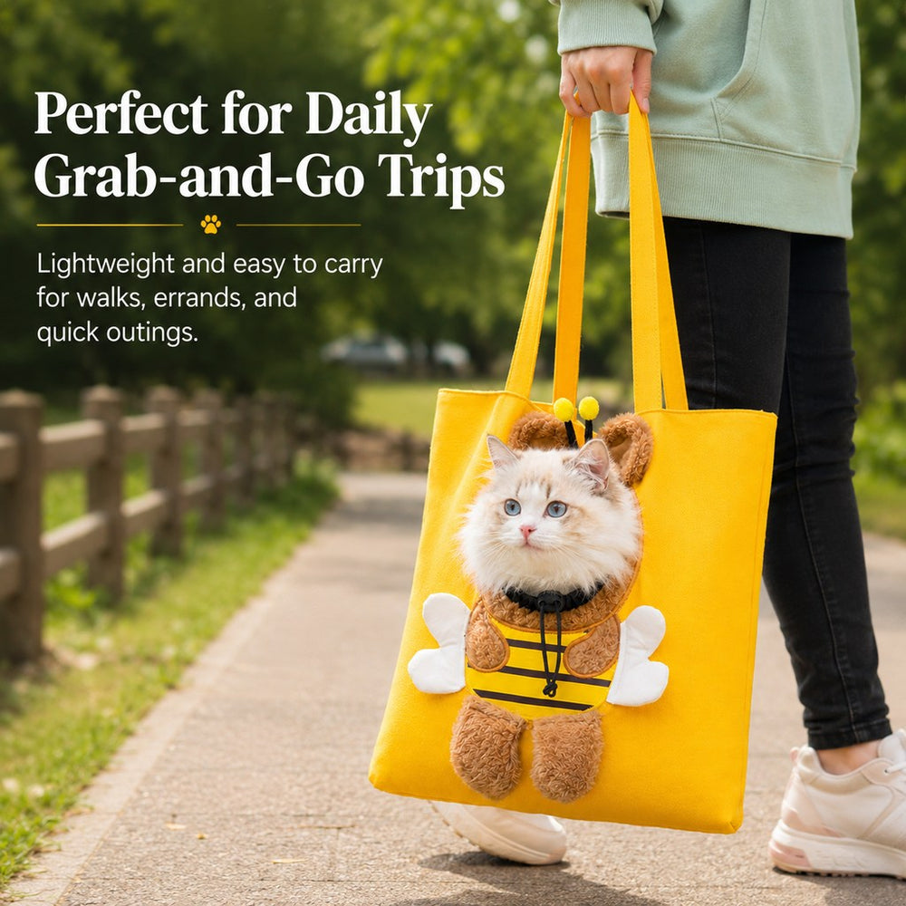 Head-Out Cat Carrier Tote for Walks & Vet Visits