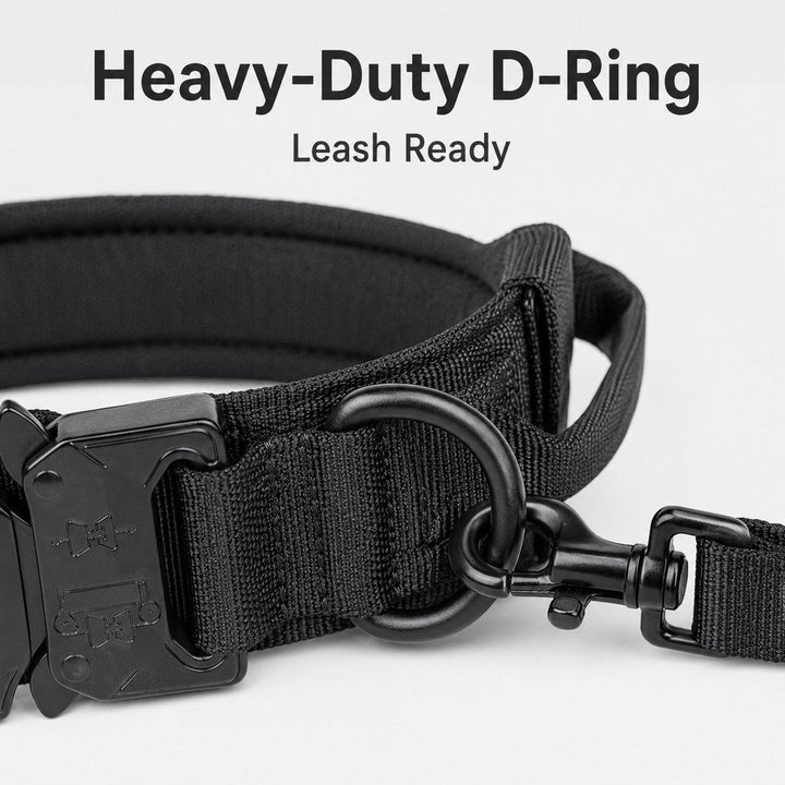 Heavy-Duty Tactical Dog Collar for Walks & Training