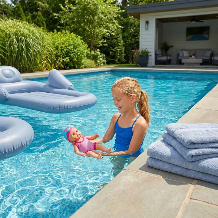 Swimming Baby Doll with Waterproof Electric Swimming Function