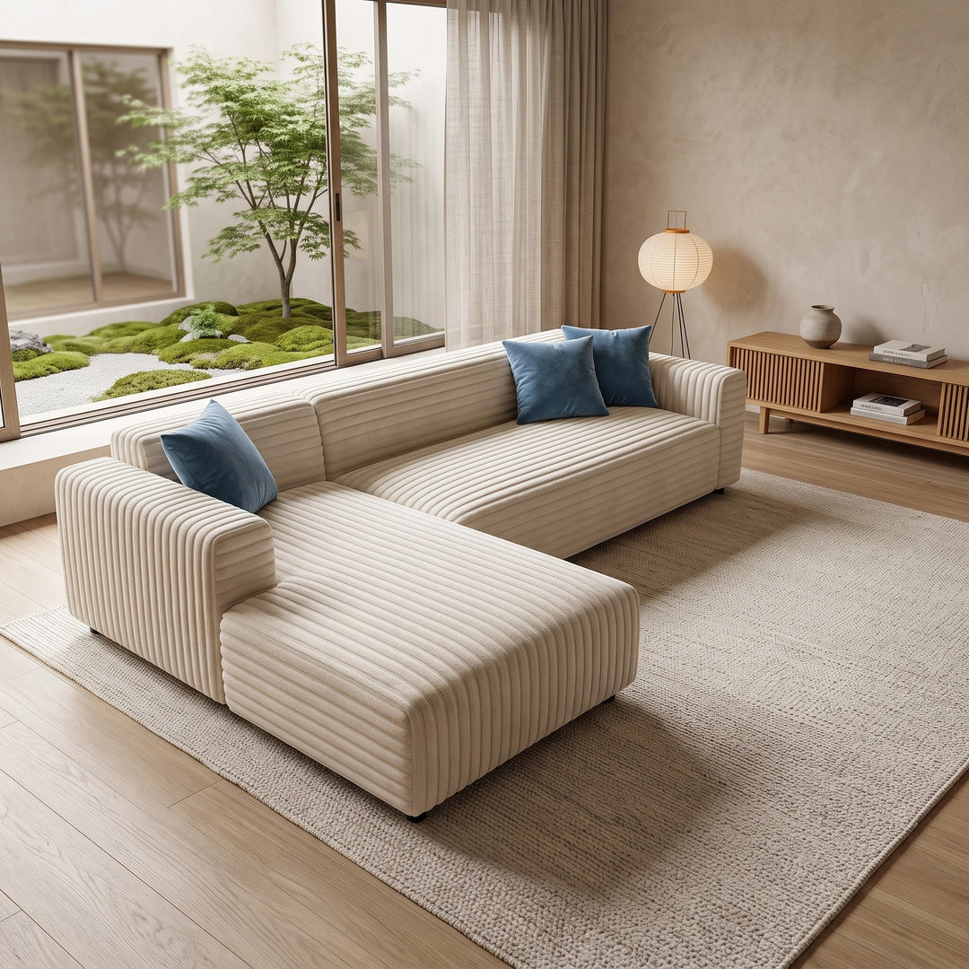 Herringbone Chenille Stretch Sofa Cover with Full Coverage Elastic Fit